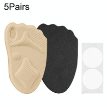 5 Pairs 085 Multi-function High Heels Soft Breathable 4D Sponge Forefoot Pad(Skin Color)