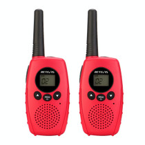 1 Pair RETEVIS RT628B 0.5W EU Frequency 446MHz 3CHS Simple Handheld Children Walkie Talkie(Red)