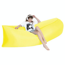 Outdoor Portable Lazy Water Inflatable Sofa Beach Grass Air Bed, Size: 200 x 70cm(Yellow)