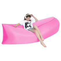 Outdoor Portable Lazy Water Inflatable Sofa Beach Grass Air Bed, Size: 200 x 70cm(Pink)