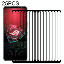 For Asus ROG Phone 5 / 5 Pro / 5 Ultimate 25 PCS Full Glue Full Screen Tempered Glass Film
