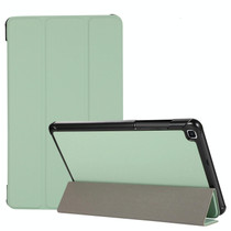 3-folding Skin Texture Horizontal Flip TPU + PU Leather Case with Holder For Samsung Galaxy Tab A 8.0 (2019) T290 / T295(Mint Green)