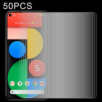 For Google Pixel 5 50 PCS 0.26mm 9H 2.5D Tempered Glass Film