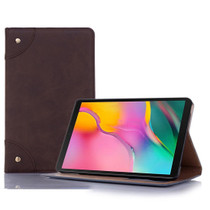 Retro Book Style Horizontal Flip Leather Case with Holder & Card Slots & Wallet for Galaxy Tab A 8.0 (2019)(Brown)