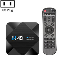 H40 4K Ultra HD Smart TV BOX Android 10.0 Media Player with Remote Control, Quad-core, RAM: 4GB, ROM: 64GB(US Plug)