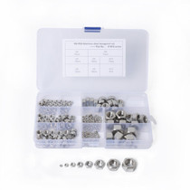 185 PCS Car 304 Stainless Steel Hexagon Socket Screws Assortment Kit M2-M12