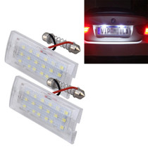 2 PCS License Plate Light with 18  SMD-3528 Lamps for BMW E53(X5),2W 120LM,6000K, DC12V (White Light)