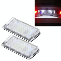 2 PCS License Plate Light with 18  SMD-3528 Lamps for BMW E46 4D 1998-20032W 120LM,6000K, DC12V (White Light)