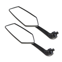 2 PCS Motorcycle Universal ABS Shell Holder KOSO Rhombus Shape Rear VIew Mirror