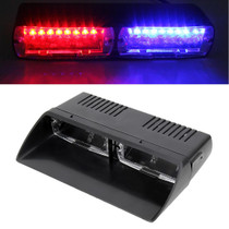 DC 12V 4.2W 16LEDs Crystal Lamp Beads Car Windshield Warning Lamp 18 Flash Patterns(Adjustable) 