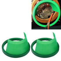 2 PCS 6.5 inch Car Auto Loudspeaker Plastic Waterproof Cover with Protective Cushion Pad, Inner Diameter: 14.5cm(Green)
