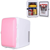 Vehicle Auto Portable Mini Cooler and Warmer 4L Refrigerator for Car and Home, Voltage: DC 12V/ AC 220V(Pink)