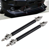 2 PCS Car Modification Large Surrounded By The Rod Telescopic Lever Front and Rear Bars Fixed Front Lip Back Shovel Adjustable Small Rod, Length: 10cm(Black)