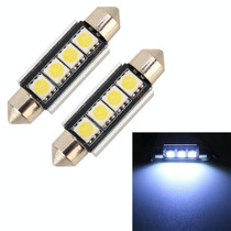 10 PCS 41mm DC12V / 1.7W / 7000K / 70LM 4LEDs SMD-5050 Car Reading Lamp(White Light)