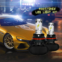 2 PCS 9007 IP65 Waterproof White Light 12 CSP LED Car Headlight Bulb,  9-36V / 18W, 6000K / 2000LM