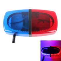 25W 240 LEDs Red Light + Blue Light Waterproof Strobe Light Dome Warning Light, DC 12V Wire Length: 60cm