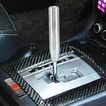 Universal Long Strip Shape Car Gear Shift Knob Modified Shifter Lever Knob, Length: 18cm(Silver)