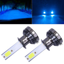 2 PCS H1 DC9-36V / 36W / 8000K / 6000LM IP68 Car / Motorcycle Mini COB LED Headlight Lamps / Fog Light(Ice Blue Light)