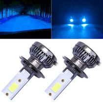 2 PCS H7 DC9-36V / 36W / 8000K / 6000LM IP68 Car / Motorcycle Mini COB LED Headlight Lamps / Fog Light(Ice Blue Light)