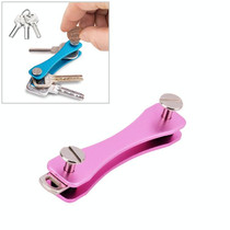 Portable Metal Key Storage Clip(Pink)