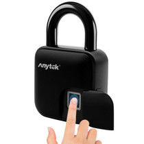 Anytek L3 Intelligent Hidden Fingerprint Padlock Electronic Lock, 10 Fingerprint Edition