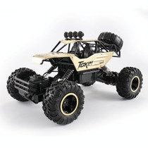 HD6026 1:12 Large Alloy Climbing Car Mountain Bigfoot Cross-country Four-wheel Drive Remote Control Car Toy, Size: 37cm(Gold)