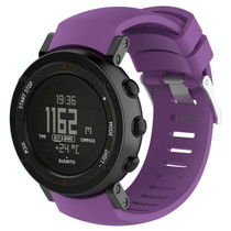 Silicone  Watch Band for SUUNTO Core ALU Black(Purple)