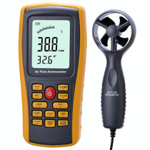 BENETECH GM8902 2.6 Inch LCD Screen Digital Wind Speed Meter Anemometer(Yellow)