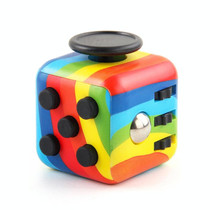 3 PCS Cube Decompression Toys For Adults & Children Unlimited Dice Vent Toys, Colour: Rainbow Color