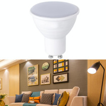 LED Light Cup 2835 Patch Energy-Saving Bulb Plastic Clad Aluminum Light Cup, Power: 5W 6Beads(GU10 Milky White Cover (Cold Light))