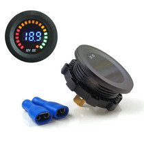 Car Motorcycle Ship Modified Digital DC LED Colorful Screen Voltage Meter, Specification: KWG-D5