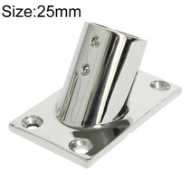 Thicken 316 Stainless Steel 60-Degree Square Tube Base Marine Boat Hardwares, Specifications: 25mm