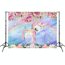 2.1m X 1.5m Unicorn Photography Background Birthday Theme Party Decoration Hanging Cloth(W071)