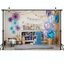 2.1m X 1.5m One Year Old Birthday Photography Background Party Decoration Hanging Cloth(523)