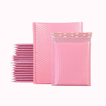 100 PCS Pink Co-Extrusion Film Bubble Bag Logistics Packaging Thickened Packaging Bag Size 18x20cm