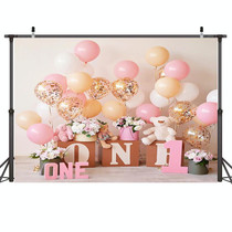 2.1m X 1.5m One Year Old Birthday Photography Background Party Decoration Hanging Cloth(576)