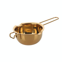 Cheese Butter Chocolate Stainless Steel Melting Bowl, Colour:  Gold