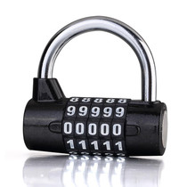 Large 5 Digit Combination Gym Cabinets Password Lock Tool Box Door Padlock(Black)