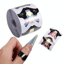Thickened  300 PCS / Roll Symphony Laser Nail Extension Paper Holder Fish Shape Phototherapy Nail Extension Paper Holder