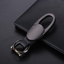 JOBON ZB-167A Horseshoe Car Keychain Men Metal Waist Hanging Keychain(Black)