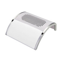 80W Nail Vacuum Cleaner Desktop Fan Vacuum Cleaner,EU Plug(White)