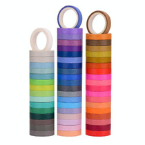 60 Colors / Box 8mmx4m Pure Color Rainbow Tape Hand Ledger Decoration Sticker