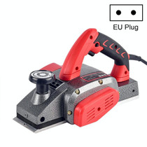 Portable Multifunctional Electric Wood Planer Household Desktop Woodworking Electric Push Planing Tool,EU Plug, Model: Deluxe Aluminum Body 82 (Plastic Packaging)