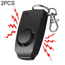 YY701 2 PCS Women Personal Safety Protection Alarm Emergency Alarm For The Elderly & Children(Black)