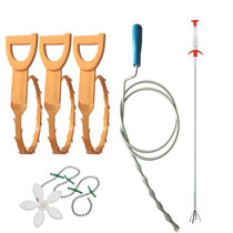 Kitchen Pipe Dredge Hook Sewer Toilet Anti-Blocking Sink Dredge Kit, Style: 6 PCS/Set-4