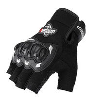 BSDDP A010B Summer Half Finger Cycling Gloves Anti-Slip Breathable Outdoor Sports Hand Equipment, Size: XL(White)