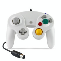 2 PCS Single Point Vibrating Controller Wired Game Controller For Nintendo NGC / Wii, Product color: White