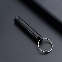 6 PCS Multifunctional Whistle Keychain Men Keyring Pendant(Black)