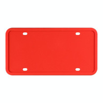 2 Sets Waterproof Rustproof Non-damaging Car Paint Silicone License Plate Frame, Specification: US Red