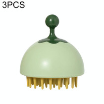 3 PCS Men Women Shampoo Massage Comb Shampoo Brush Gas Comb( Green)